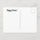 Invitation Carte Postale Joyeux Parapluies Onam (Dos)