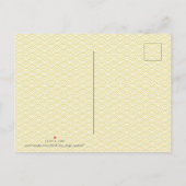 Invitation Carte Postale Joyeux Rat chinois Nouvel An 2020 Papier coupé 2 H (Dos)