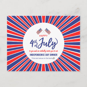 Invitation Carte Postale Jubilé patriotique radieux