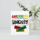 Invitation Carte Postale JunetDix Blackity Noir Noir Funny (Debout devant)