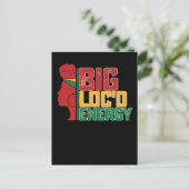 Invitation Carte Postale Junetten Big Loc'd Energy Black Freedom (Debout devant)