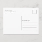 Invitation Carte Postale Jungle Safari Boy Giraffe Baby shower (Dos)