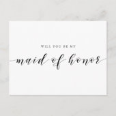 Invitation Carte Postale La calligraphie moderne sera-t-elle ma servante d' (Devant)