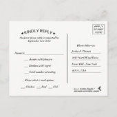 Invitation Carte Postale La collection de Mariages floraux romantiques (Dos)