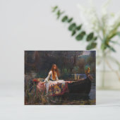 Invitation Carte Postale La Dame de Shalott par John William Waterhouse (Debout devant)