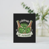Invitation Carte Postale La fête de la Saint-Patrick (Debout devant)