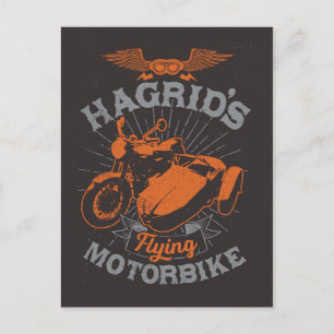 Invitation Carte Postale La moto volante de Hagrid