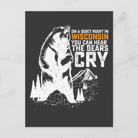 Invitation Carte Postale La Nuit Calme Dans Le Wisconsin Vous Pouvez Entend