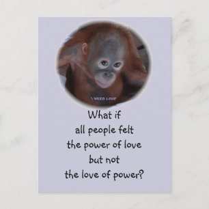 Invitation Carte Postale La puissance de l'amour