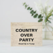 Invitation Carte Postale La résistance de Trump face à la résistance d'un p (Debout devant)