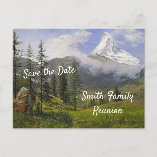 Invitation Carte Postale La Réunion de la famille Matterhorn (Devant)
