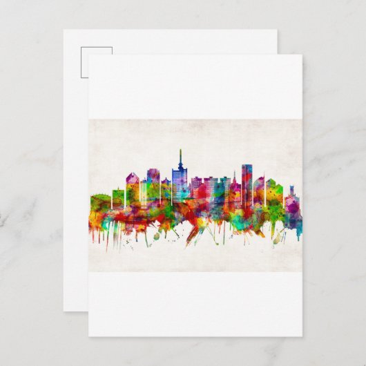 Invitation Carte Postale Lagos Nigeria (Devant / Derrière)