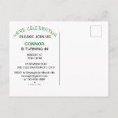 Invitation Carte Postale Laissons les Shenanigans commencer l'invitation de (Dos)