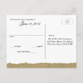 Invitation Carte Postale Lake Stream Nature Photography RSVP (Dos)