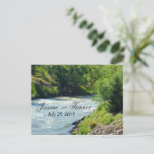 Invitation Carte Postale Lake Stream Nature Photography RSVP (Debout devant)