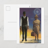 Invitation Carte Postale L'amour dans le ciel - (Devant / Derrière)