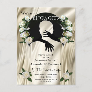 Invitation Carte Postale L'amour est tout ce qu'il y a de Fiançailles