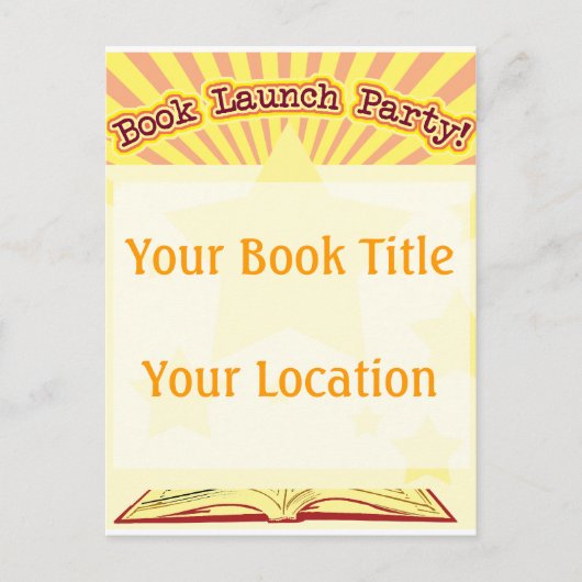 Invitation Carte Postale Lancement du livre (Devant)
