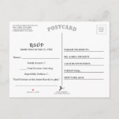 Invitation Carte Postale L'Ancre De La Marine Sur La Collection De Mariages (Dos)