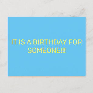 INVITATION CARTE POSTALE L'ANNIVERSAIRE DE QUELQU'UN