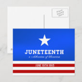 Invitation Carte Postale Le 11 juin fête la libération (Devant / Derrière)