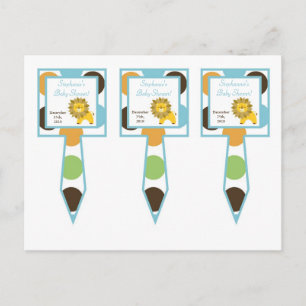 Invitation Carte Postale Le gâteau de 3 tasses sélectionne le Roi Lion