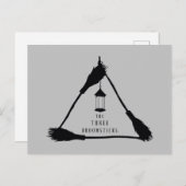 Invitation Carte Postale LE logo TROIS BROOMSTICKS™ (Devant / Derrière)