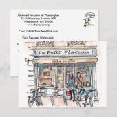 Invitation Carte Postale LE PETIT PLATEAU Paris (Devant / Derrière)