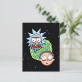 Invitation Carte Postale Le Portrait de Rick et Morty (Debout devant)