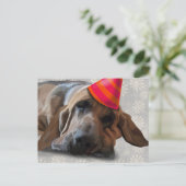 Invitation Carte Postale Le sang après le parti (Debout devant)