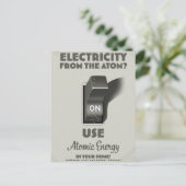 Invitation Carte Postale L'électricité de l'atome (Debout devant)