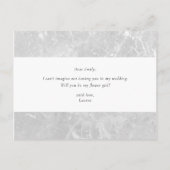 Invitation Carte Postale Les Blooms Rouges Bourgogne Seront-Vous Ma Fille F (Dos)