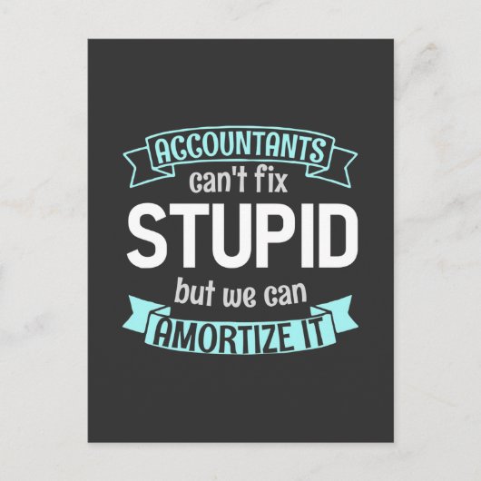 Invitation Carte Postale Les Comptables Peuvent L'Amortiser (Devant)