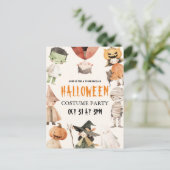 Invitation Carte Postale Les enfants Spooktacular Halloween Costume Party (Debout devant)
