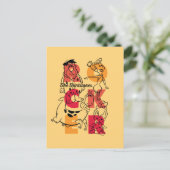 Invitation Carte Postale Les Pierrafeu | ROCKER (Debout devant)