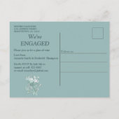 Invitation Carte Postale Les tons pastel doux de Sage Green (Dos)