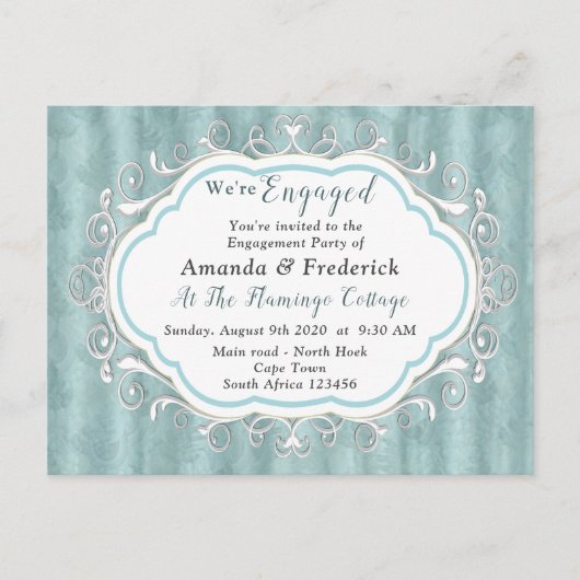 Invitation Carte Postale Les tons pastel doux de Sage Green (Devant)