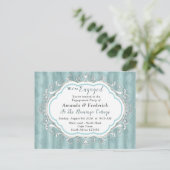 Invitation Carte Postale Les tons pastel doux de Sage Green (Debout devant)