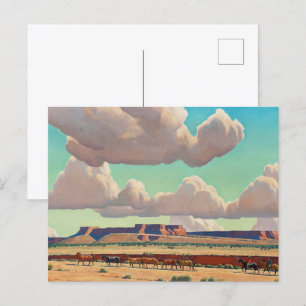 Invitation Carte Postale Les vastes terres de Navajo par Maynard Dixon