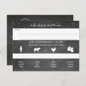 Invitation Carte Postale Light Aqua Mason Jar Chalkboard Mariage (Devant / Derrière)