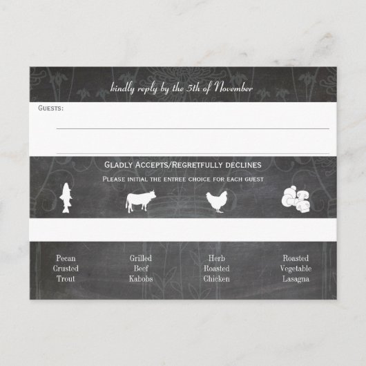 Invitation Carte Postale Light Aqua Mason Jar Chalkboard Mariage (Devant)