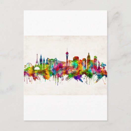 Invitation Carte Postale Ligne d'atterrissage de Las Vegas (Devant)