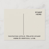 Invitation Carte Postale lingerie, lingerie showe, lingerie douche invitati (Dos)