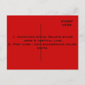 Invitation Carte Postale lingerie, lingerie showe, lingerie douche invitati (Dos)