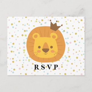 Invitation Carte Postale lion safari jungle lion lion lion lion lion lion,