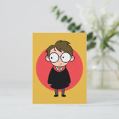 Invitation Carte Postale Livre de croquis HARRY POTTER™ (Debout devant)