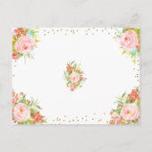 Invitation Carte Postale Livres Avril Pluie Amène Fleurs de Mai pour bébé (Dos)