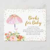 Invitation Carte Postale Livres Avril Pluie Amène Fleurs de Mai pour bébé (Devant)