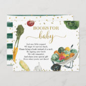 Invitation Carte Postale Livres de Marché Fermier Pour Bébé (Devant / Derrière)