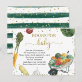 Invitation Carte Postale Livres Marché de Producteurs Pour Bébé (Devant / Derrière)